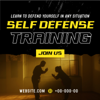 Self Defense Training Class Instagram Post Preview