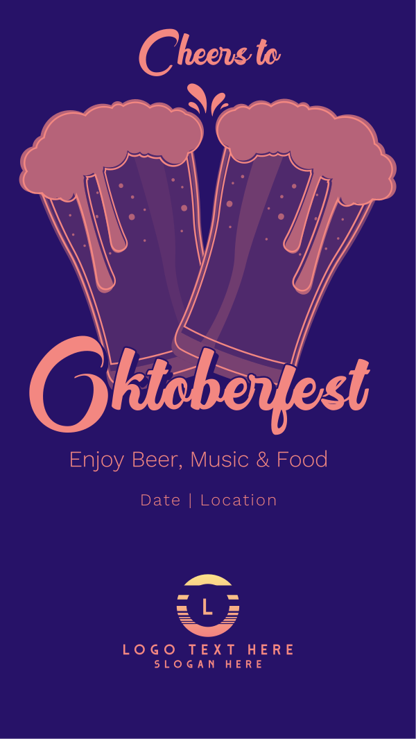 Oktoberfest Beer Night Instagram Story Design Image Preview