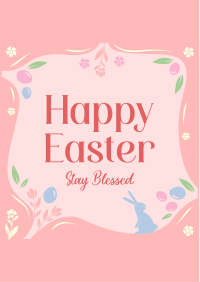 Blessed Easter Greeting Flyer Preview