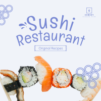 Sushi Bar Instagram Post Design