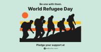 Refugee March Facebook Ad Design