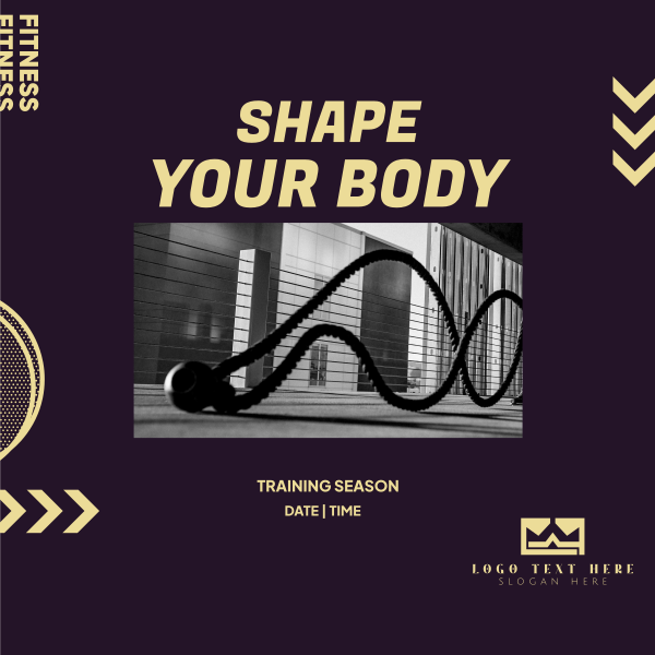Shape Your Body Gym Instagram Post Design Image Preview
