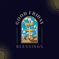 Good Friday Blessings Linkedin Post Design