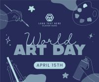 World Art Day Facebook Post Design