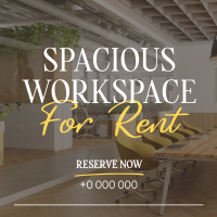 Spacious Space Rental Linkedin Post Design