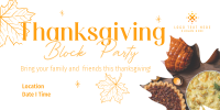 Thanksgiving Block Party Twitter post Image Preview