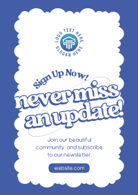 Our Quirky Newsletter Poster Design
