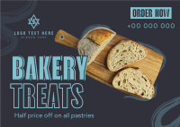 Bakery Treats Postcard Image Preview