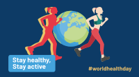 World Health Fitness Facebook Event Cover Design