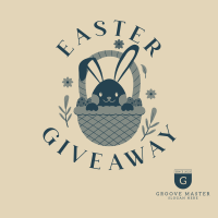 Easter Bunny Giveaway Instagram Post Design