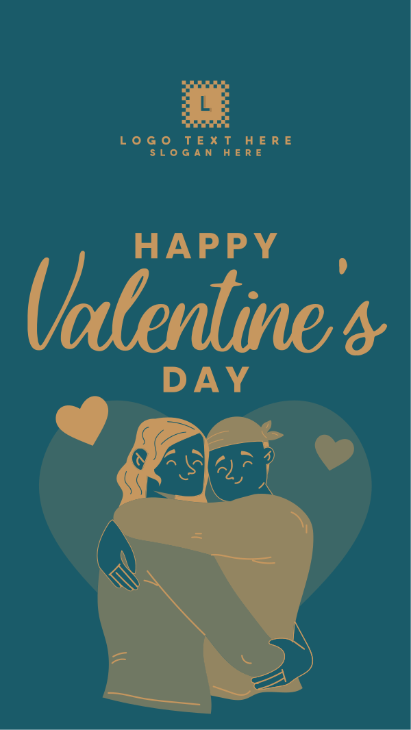 Valentines Couple Facebook Story Design