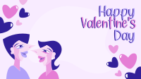 Valentine's Day Couple Zoom Background Image Preview