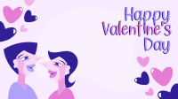 Valentine's Day Couple Zoom background Image Preview