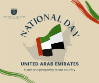 National UAE Flag Facebook Post Design