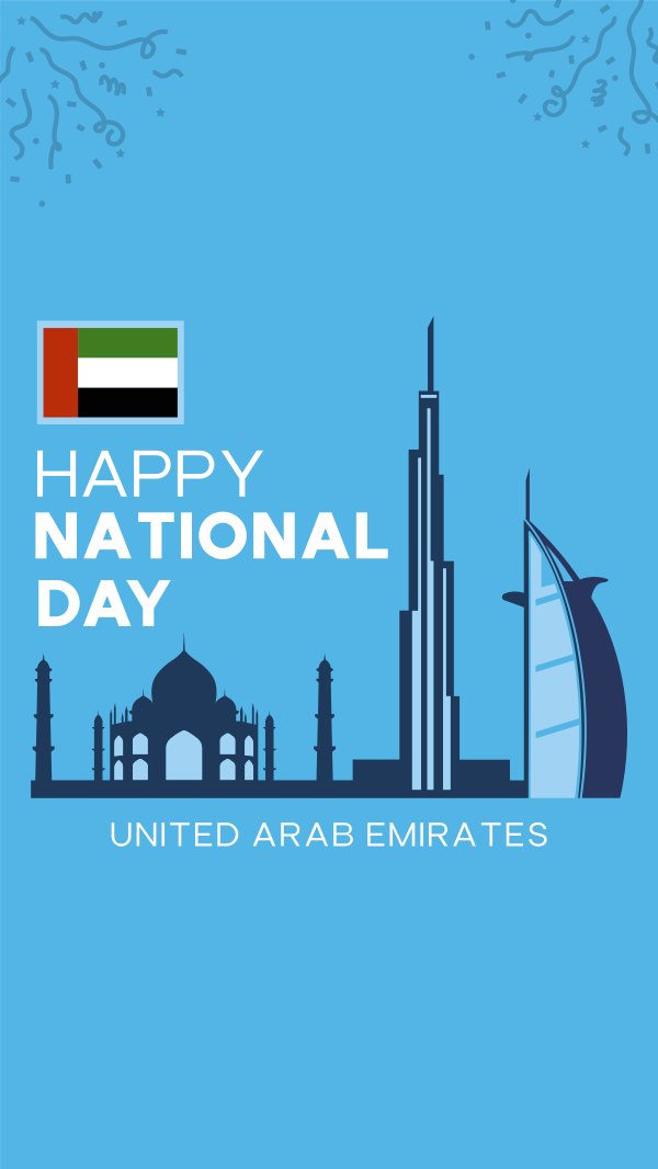 UAE National Day Landmarks Instagram Story Design Image Preview