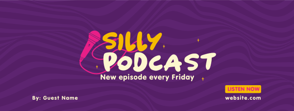 Silly Podcast Facebook Cover Design Image Preview