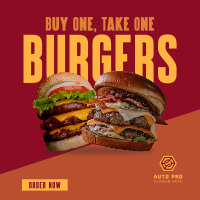 Double Burgers Promo Instagram post Image Preview