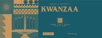 Geometric Kwanzaa Facebook cover Image Preview