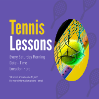 Tennis Lesson Instagram Post Design