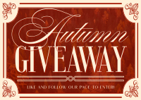 Autumn Giveaway Postcard Image Preview