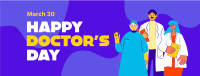 Happy Doctor's Day Facebook cover Image Preview