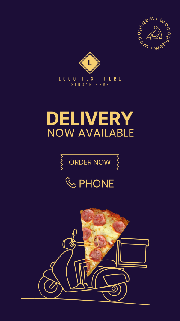 Pizza Guy Facebook Story Design Image Preview