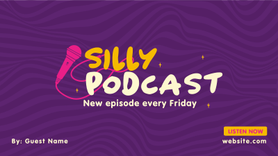 Silly Podcast Facebook event cover Image Preview