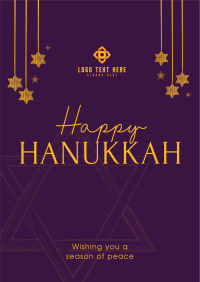 Simple Hanukkah Greeting Flyer Image Preview