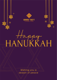 Simple Hanukkah Greeting Flyer Image Preview