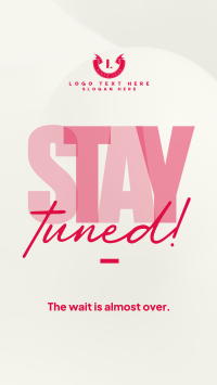 Simplistic Stay Tuned Facebook story Image Preview
