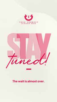 Simplistic Stay Tuned Facebook Story Design