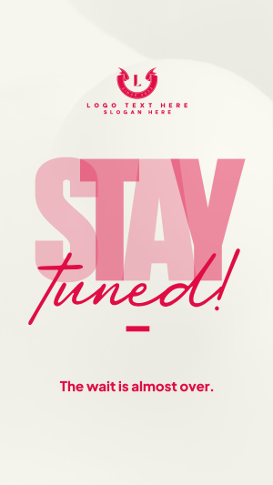 Simplistic Stay Tuned Facebook story Image Preview