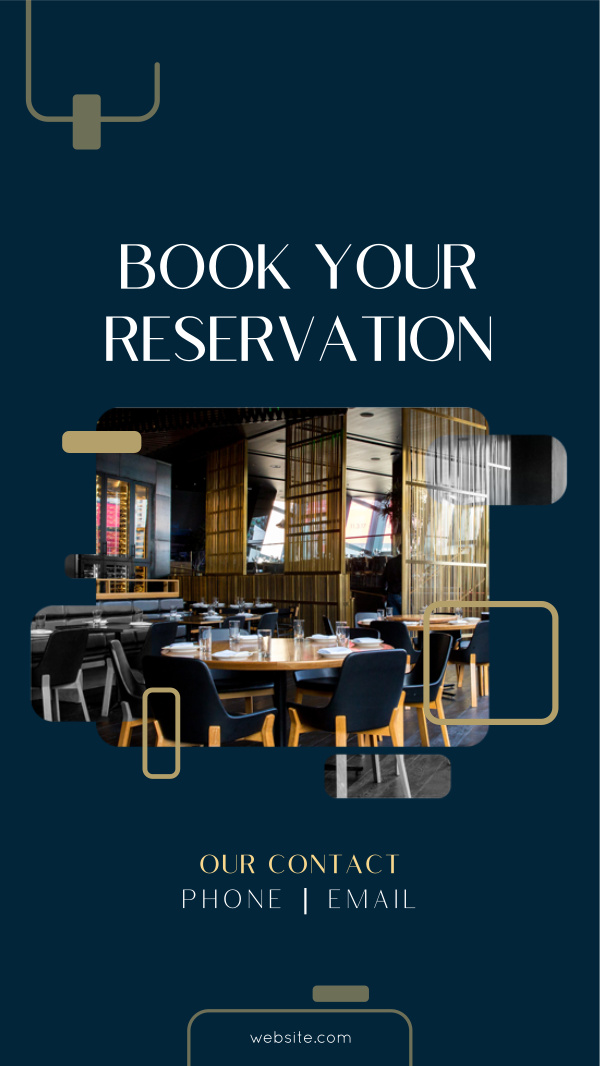 Restaurant Booking Facebook Story Design