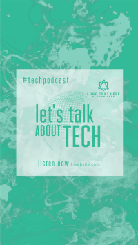 Glass Effect Tech Podcast YouTube short Image Preview