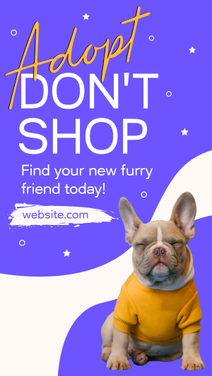 New Furry Friend Instagram story Image Preview