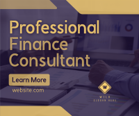 Professional Finance Consultant Facebook post Image Preview