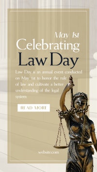 Lady Justice Law Day TikTok Video Design
