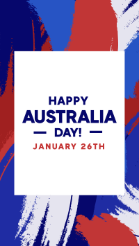 Australia Day Paint Facebook Story Design