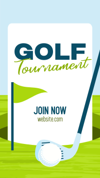 Simple Golf Tournament TikTok Video Design