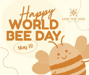 Modern Celebrating World Bee Day Facebook Post Image Preview