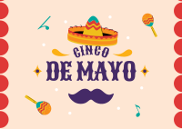 Cinco De Mayo Postcard Image Preview