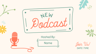 Generic Podcast Show Facebook event cover Image Preview