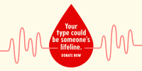 World Blood Donor Day Twitter Post Design