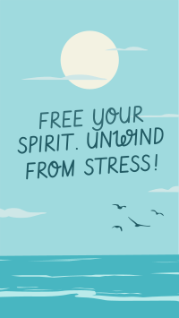 Unwind From Stress Instagram Story Design
