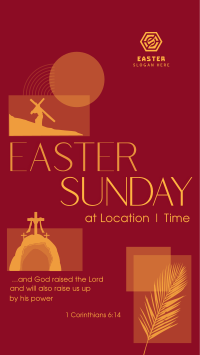 Modern Easter Holy Week Instagram Reel Image Preview