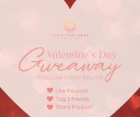 Valentine's Giveaway Facebook Post Design