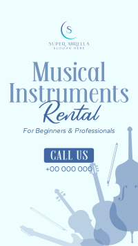 Music Instrument Rental Facebook Story Image Preview