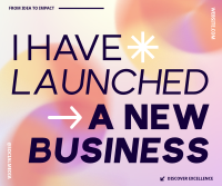 New Business Launch Gradient Facebook post Image Preview