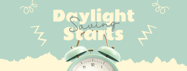 Start Daylight Saving Facebook Cover Design Image Preview