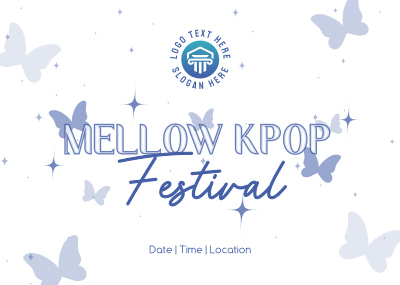 Mellow Kpop Fest Postcard Image Preview